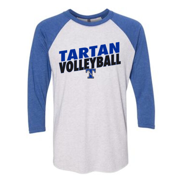 Next Level - Unisex Triblend Three-Quarter Sleeve Raglan - Printed Logo Thumbnail